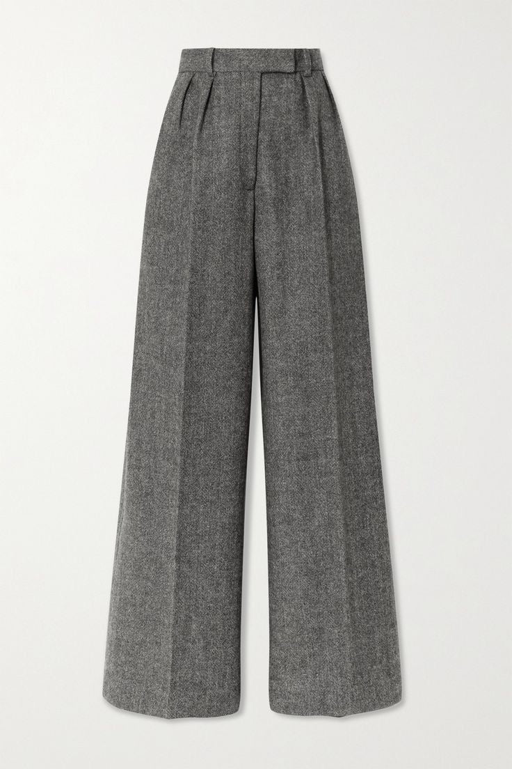 Grey wide leg pants