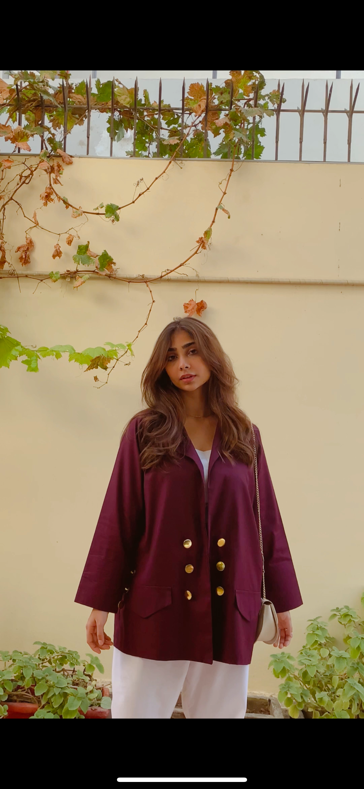 BURGUNDY COAT SET