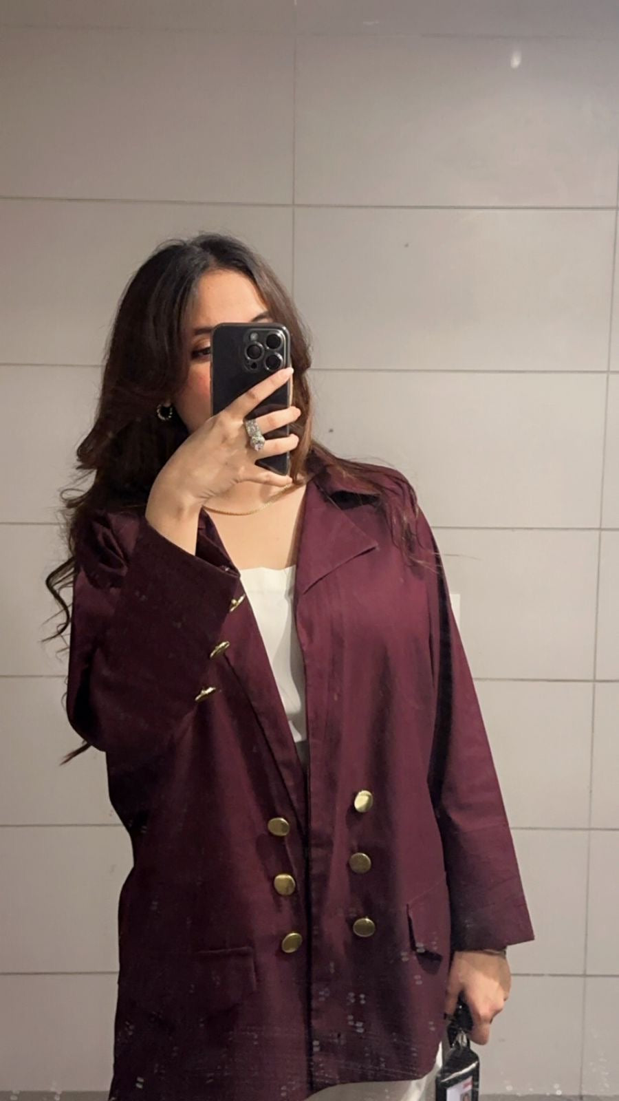 BURGUNDY COAT SET