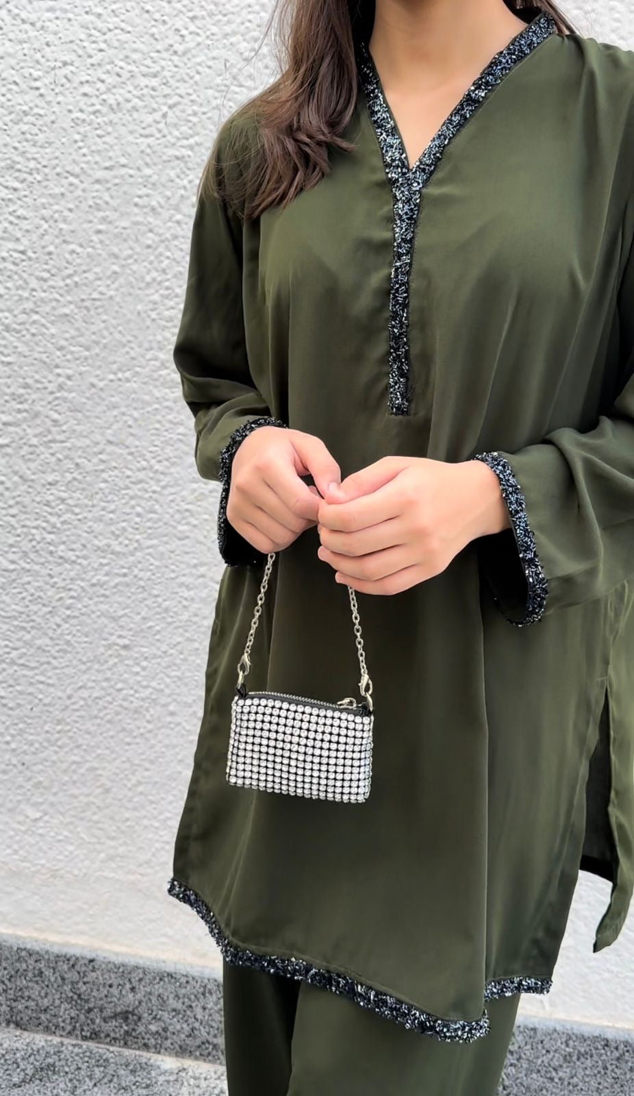 Olive green set (2 pcs)