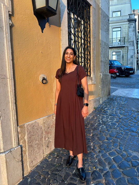 Chocolate brown dress