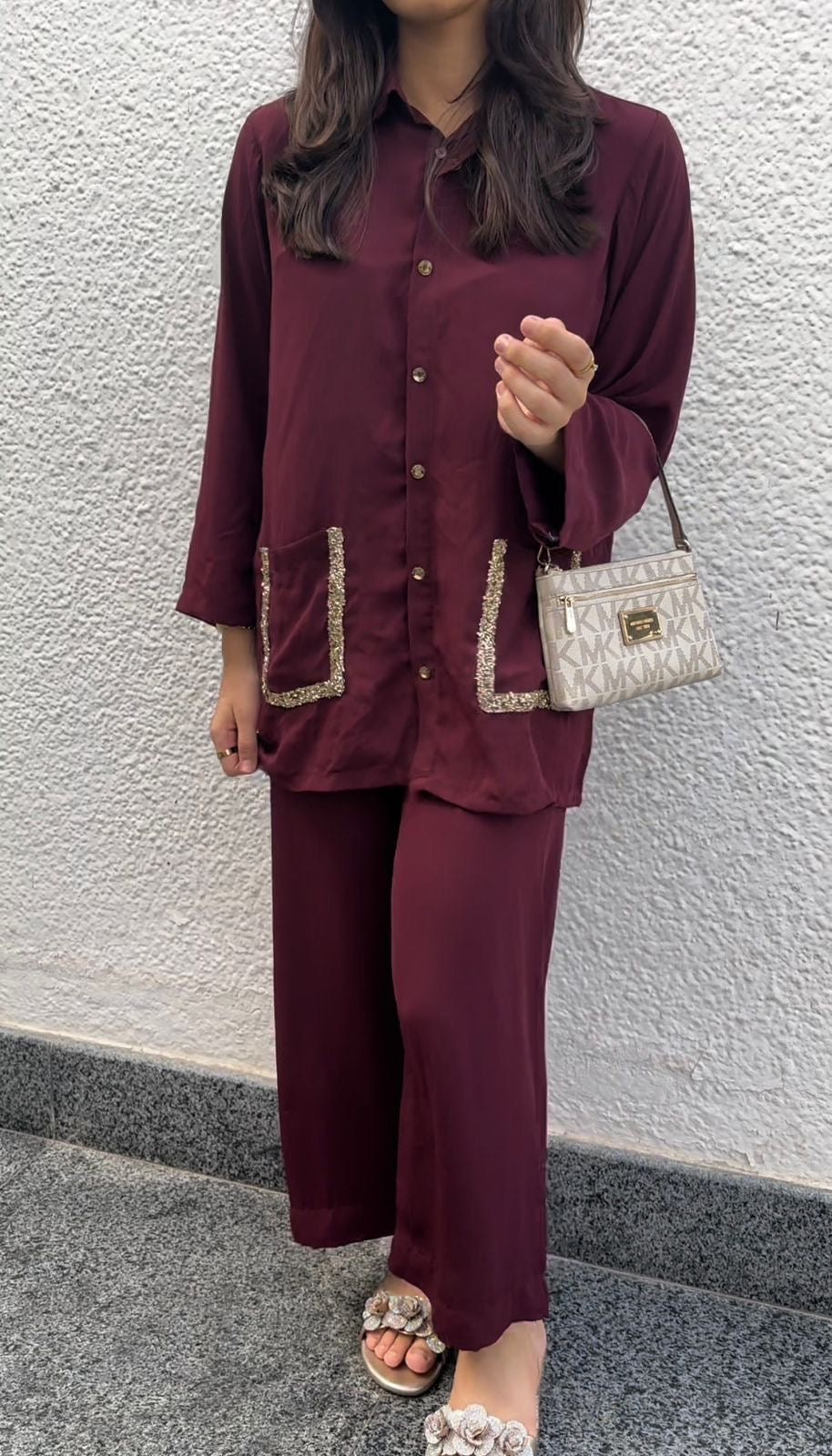 Maroon set (2 pcs)